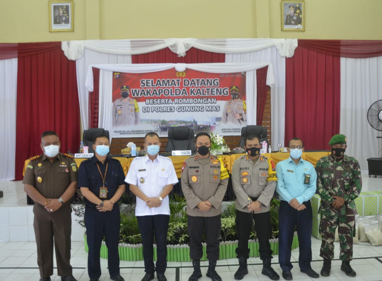 Bupati Sambut Kedatangan Wakapolda Kalimantan Tengah