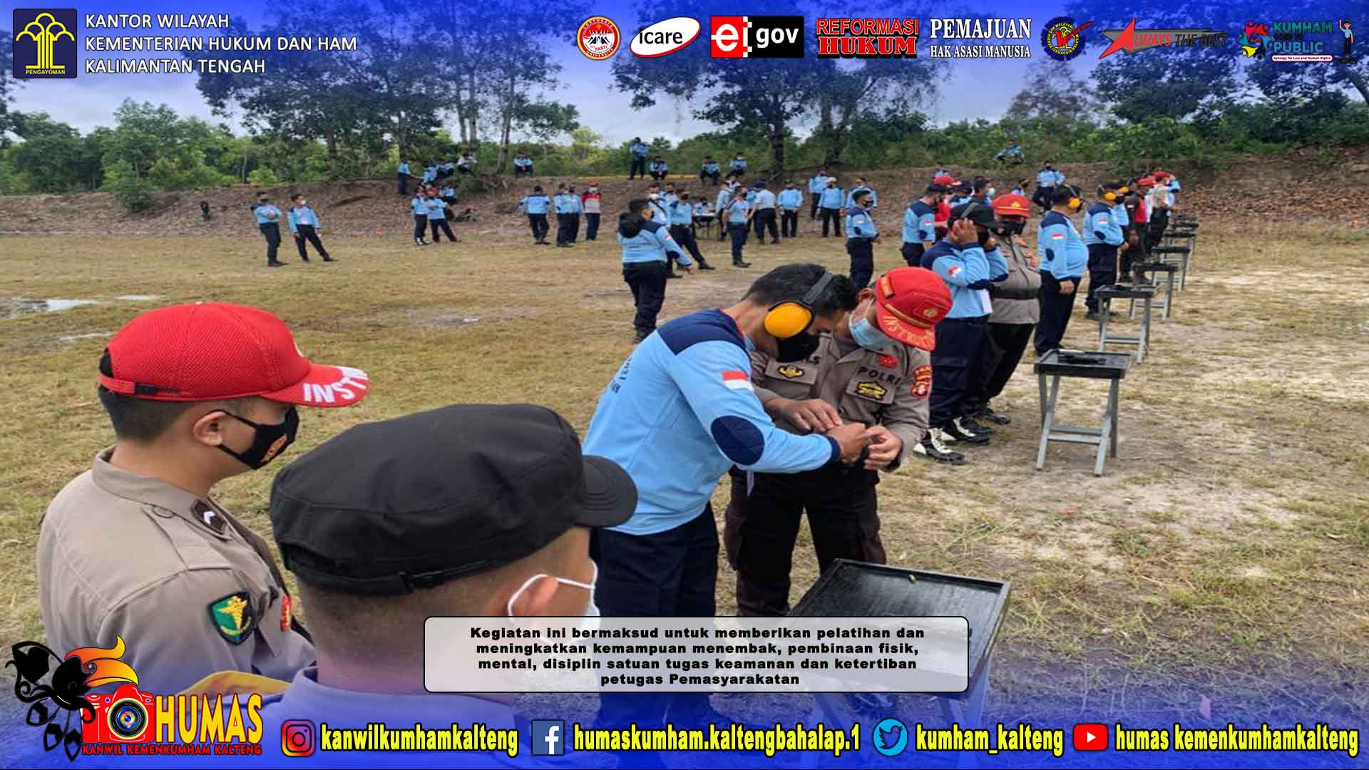 Rutan Palangka Raya Ikuti Latihan Menembak di SPN Tjilik Riwut Polda Kalteng 