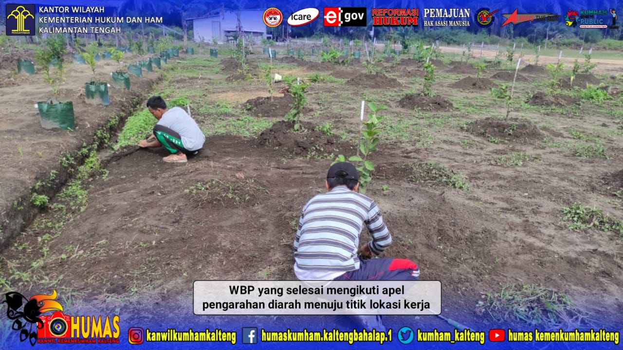 Tingkatkan Manajemen Kerja yang Terorganisir, WBP Kerja Luar Ikuti Apel Pengarahan
