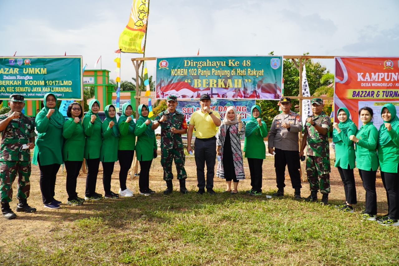 HUT Korem 102/Panju Panjung ke-48, Kodim 1017/LMD Adakan Bazar UMKM