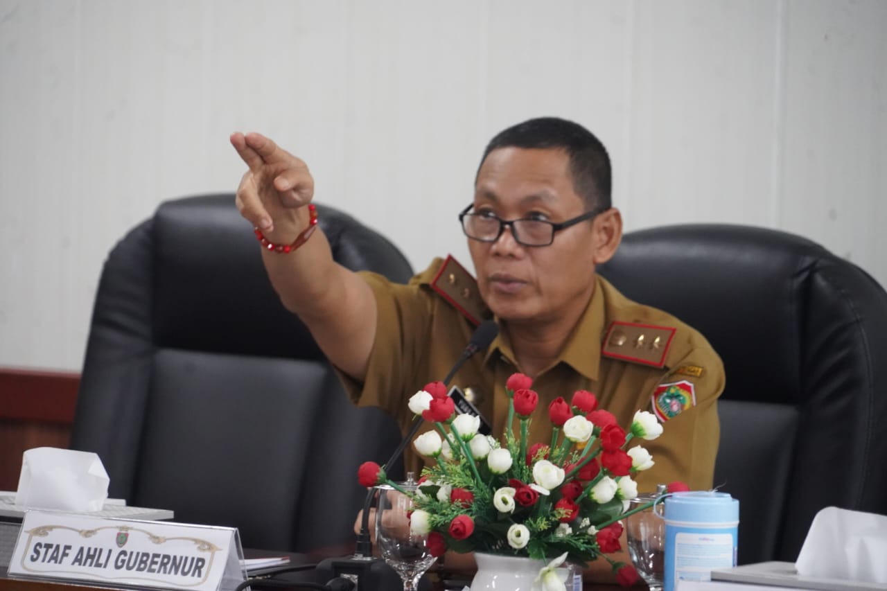 Sahli Gubernur Yuas Elko Pimpin Rapat Evaluasi TPID terhadap Inflasi Kalteng Bulan Februari 2024