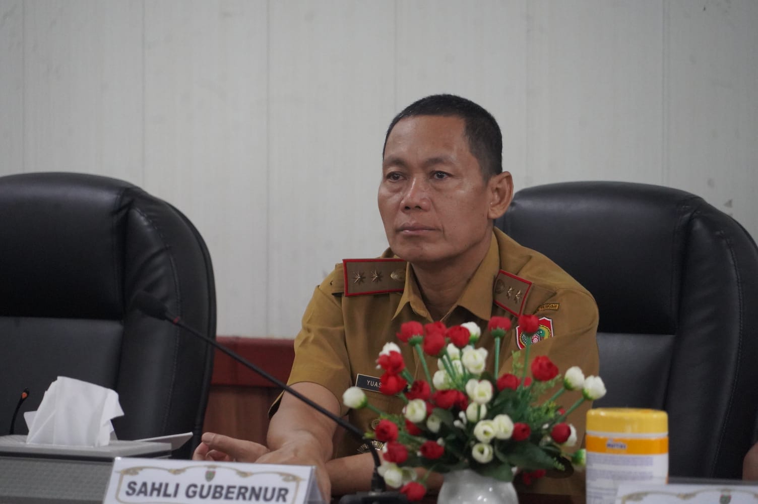 Sahli Gubernur Yuas Elko Hadiri Rakor Pengendalian Inflasi Minggu Pertama Maret 2025
