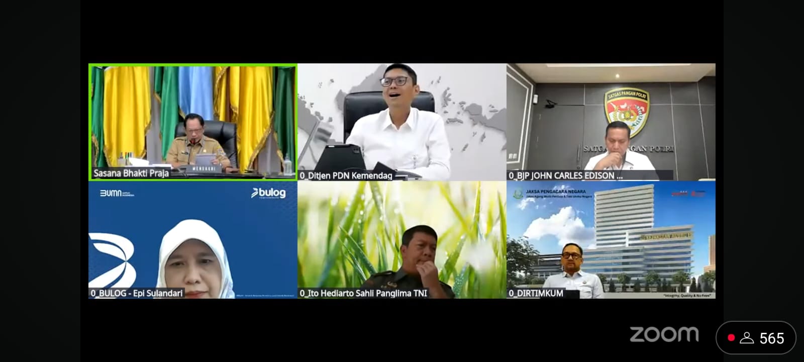 Sahli Gubernur Yuas Elko Hadiri Rakor Pengendalian Inflasi Minggu Pertama Maret 2025