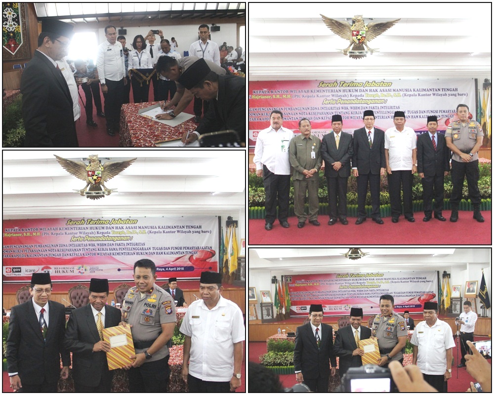 Kemenkumham Kalteng Dan Polda Kalteng Tandatangani Mou Tentang Kerjasama Penyelenggaraan Tugas Dan Fungsi Pemasyarakatan