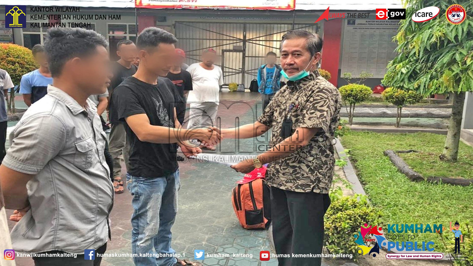 45 WBP Lapas Palangka Raya Jalani Asimilasi di Rumah