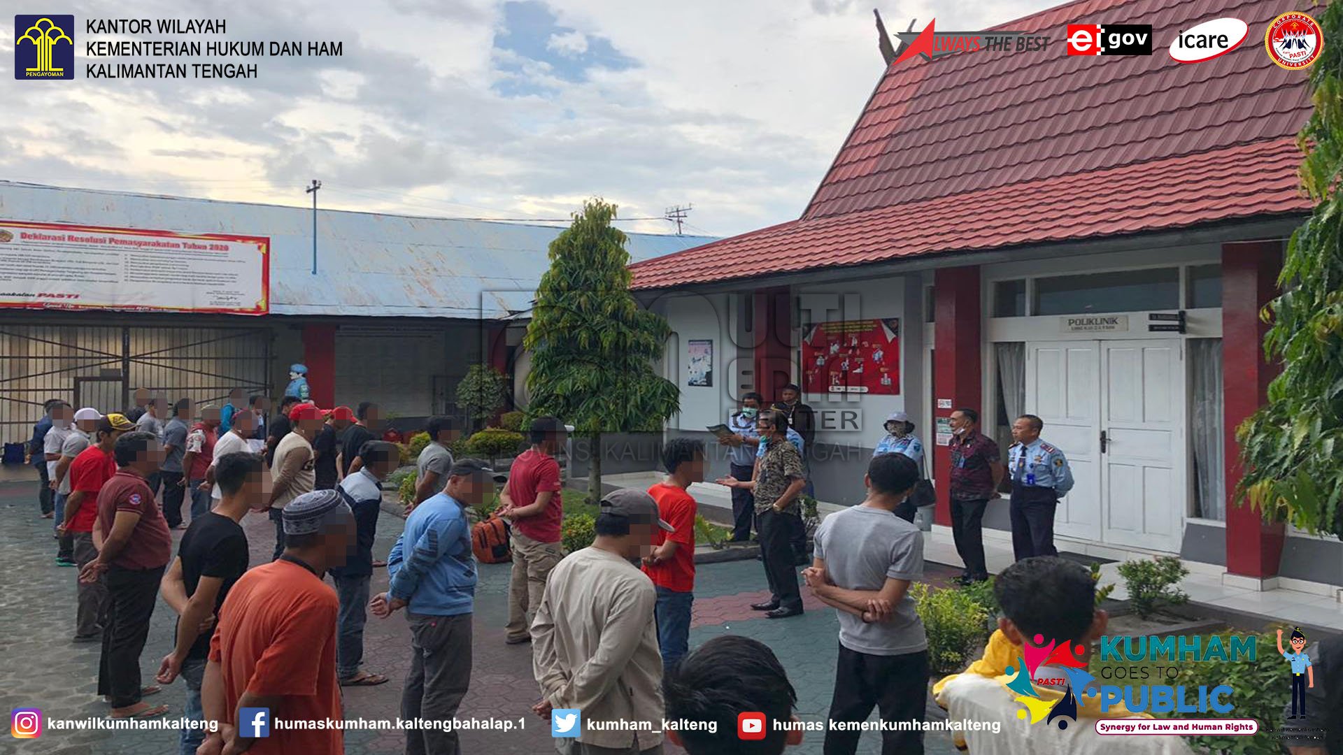 45 WBP Lapas Palangka Raya Jalani Asimilasi di Rumah