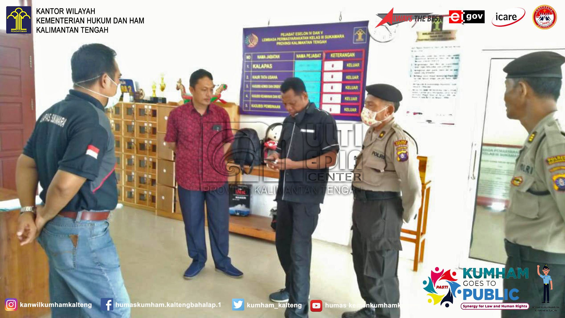 Lapas Sukamara Sambut Patroli Sambang Polres Sukamara