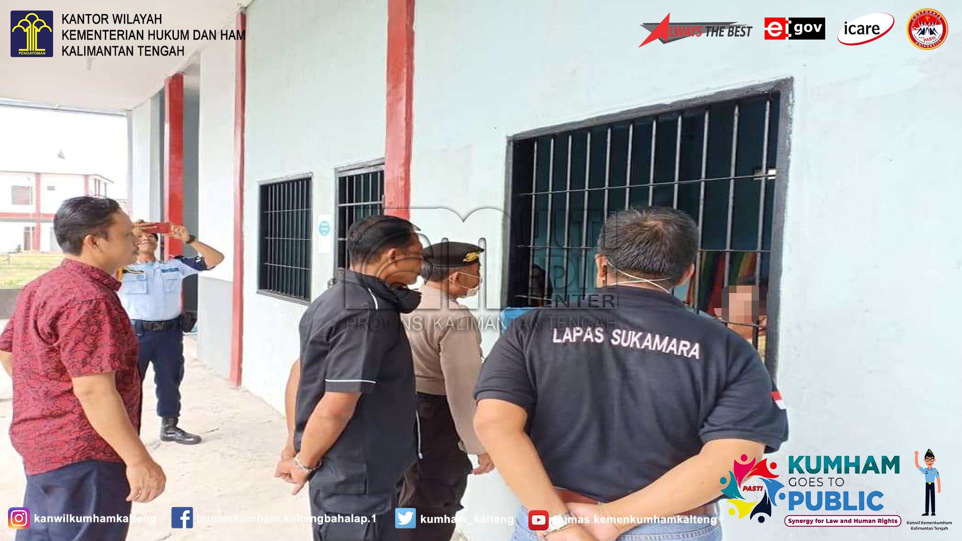 Lapas Sukamara Sambut Patroli Sambang Polres Sukamara