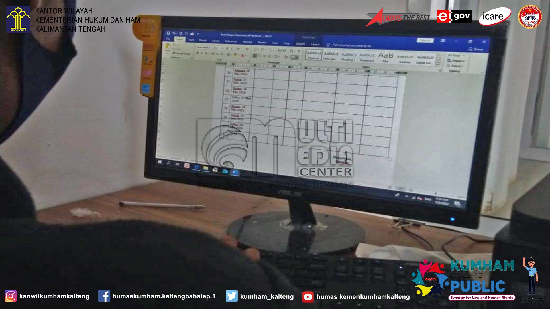 Lapas Sukamara Buat Laporan Kondisi Kesehatan Tahanan