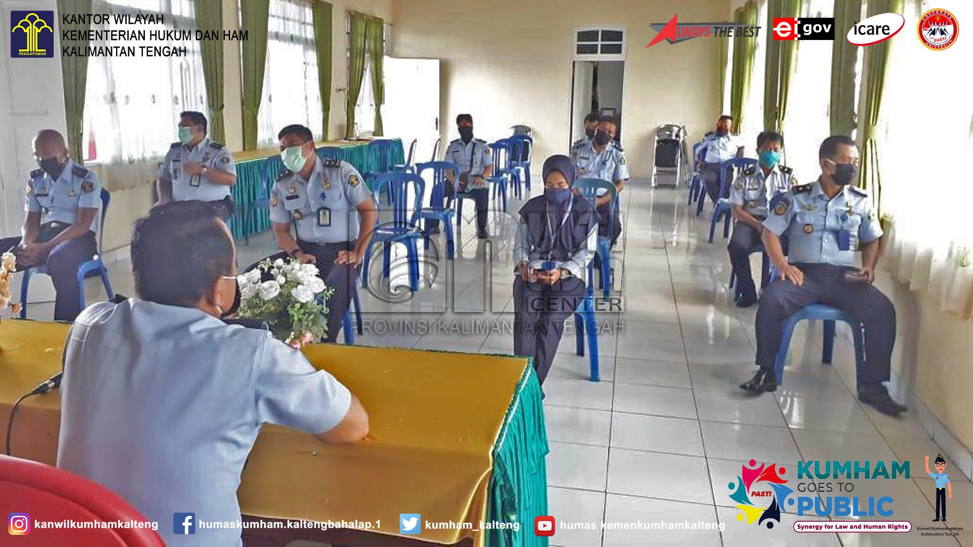 Lapas Palangka Raya Gelar Rapat Persiapan Monev Data Dukung WBK