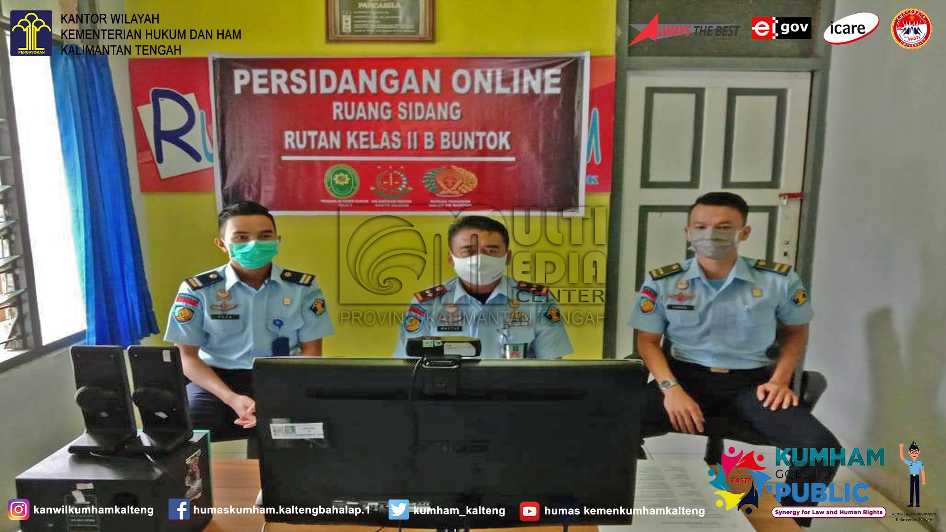 Rutan Buntok Ikuti Pelantikan Pimti Madya dan Pimti Pratama di Lingkungan Kemenkumham