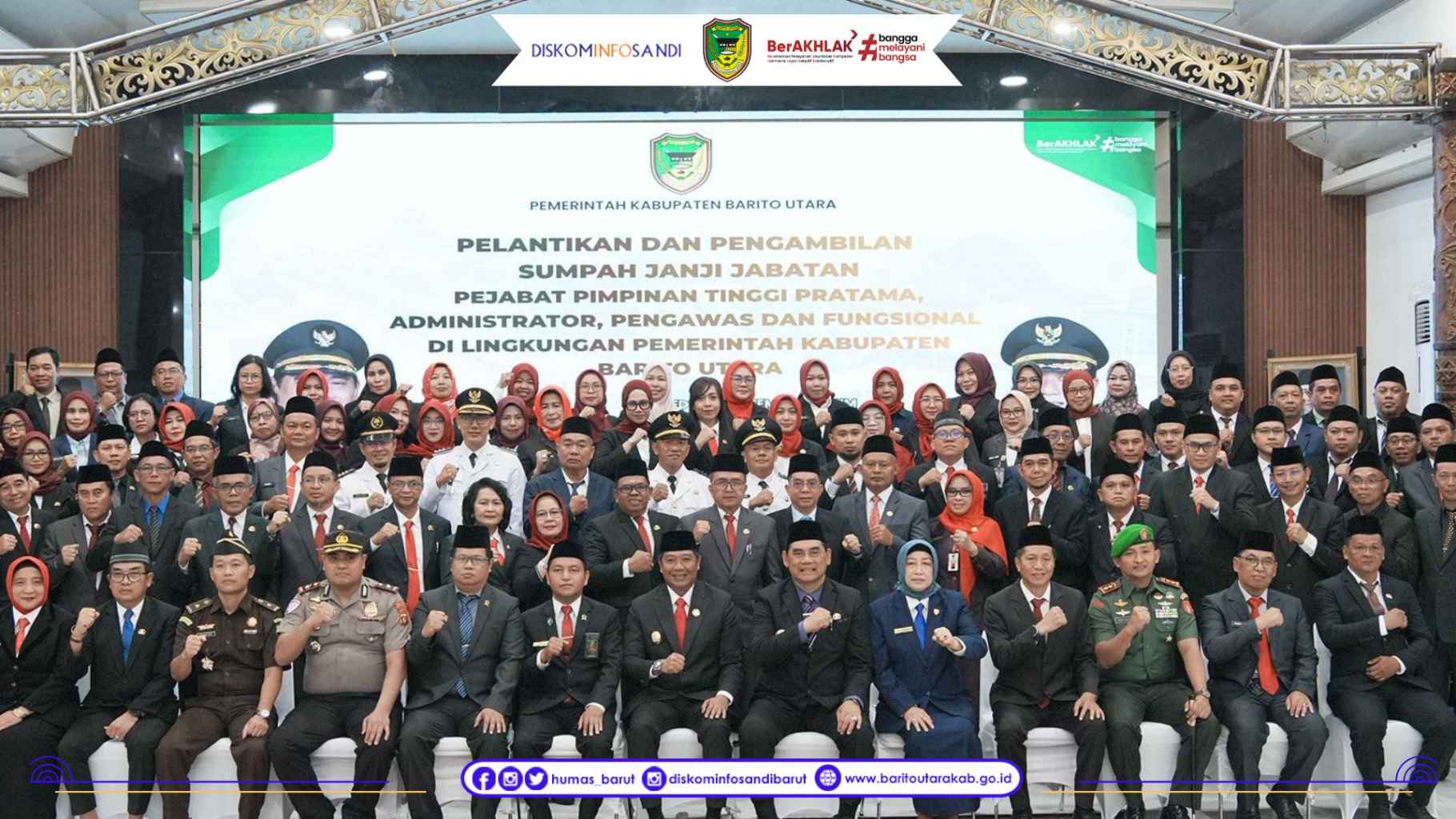 Bupati H. Shalahuddin Lantik Pejabat Barut: Kerja Ikhlas, Kinerja Dievaluasi Berkala
