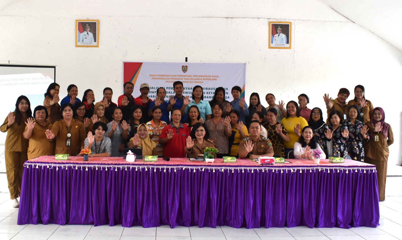 DP3APPKB Prov. Kalteng Gelar Sosialisasi Pergub Tentang Hapakat Usaha Bawi Lewu di Kab. Pulang Pisau