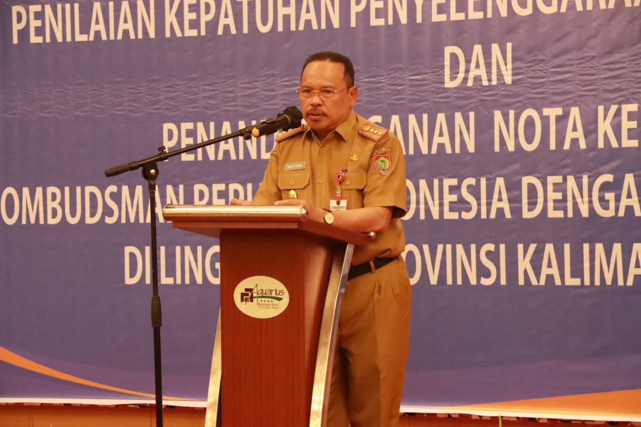 Jalin Sinergi, Pemprov Kalteng dan Ombudsman RI Tandatangani Nota Kesepakatan Peningkatan Kualitas Pelayanan Publik