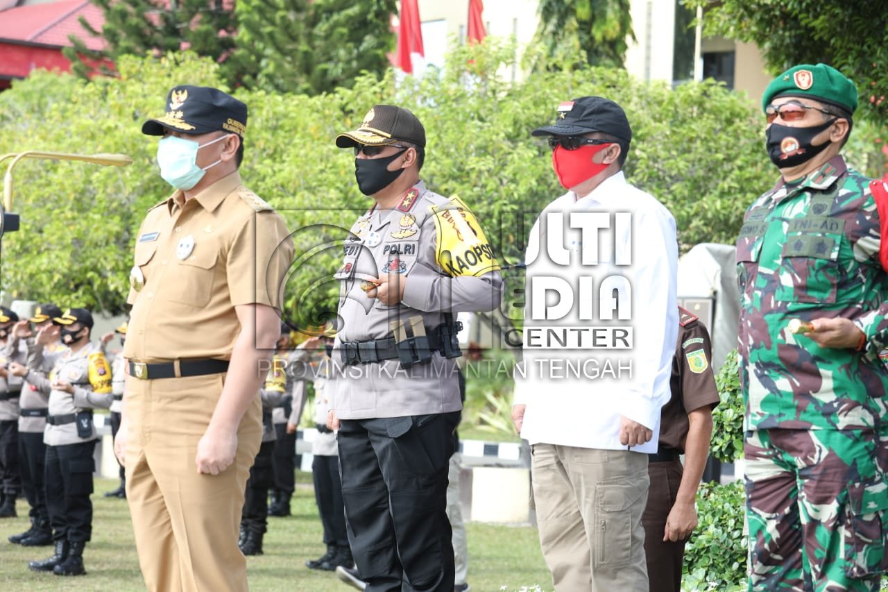 Gubernur H. Sugianto Sabran Pimpin Apel Gelar Pasukan Dan Peralatan Kesiapan Karhutla di Provinsi Kalteng Tahun 2020