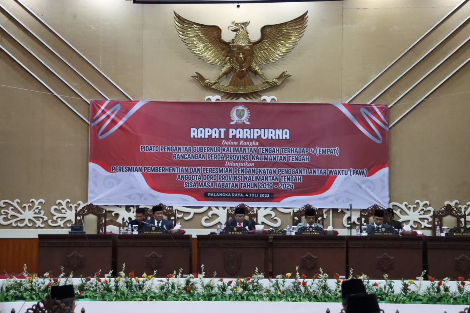 Wagub Edy Pratowo Sampaikan 4 Rancangan Perda Provinsi Kalteng Pada Rapur Ke-4 Masa Persidangan II Tahun Sidang 2023