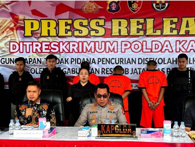 Gubernur Kalteng Apresiasi Kinerja Polda Kalteng dalam Pengungkapan Pencurian di Sekolah