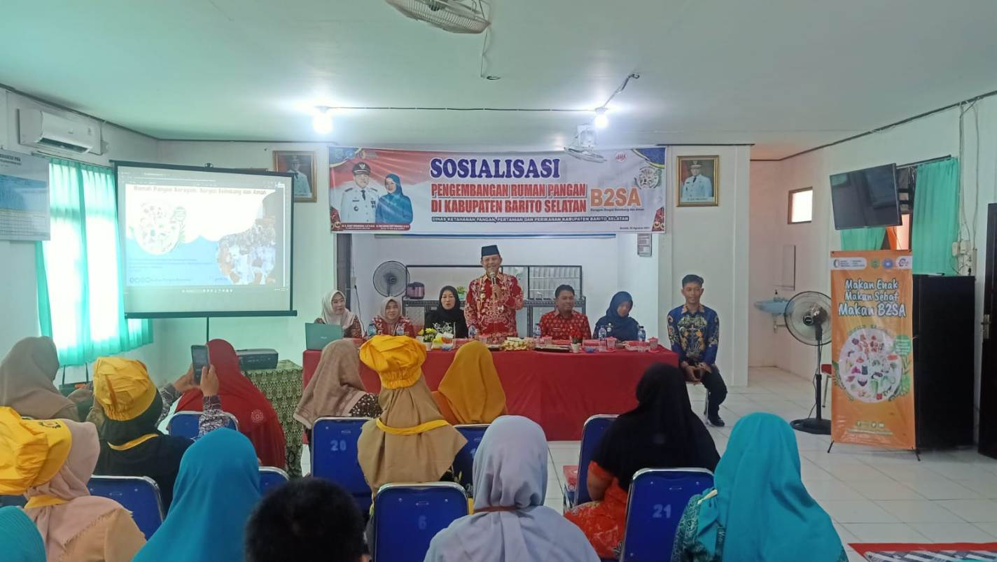 TP-PKK Kab. Barsel Sosialisasikan Rumah Pangan B2SA di Kelurahan Buntok Kota