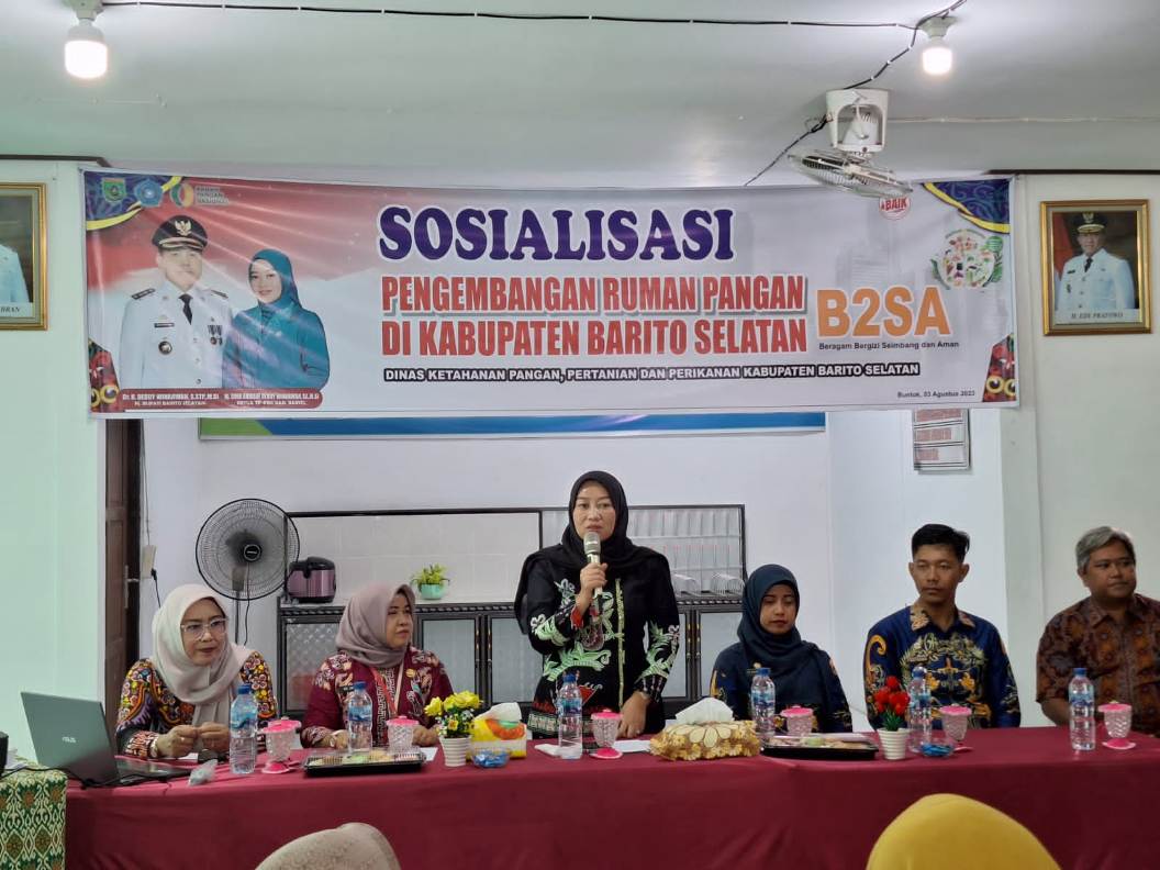 TP-PKK Kab. Barsel Sosialisasikan Rumah Pangan B2SA di Kelurahan Buntok Kota