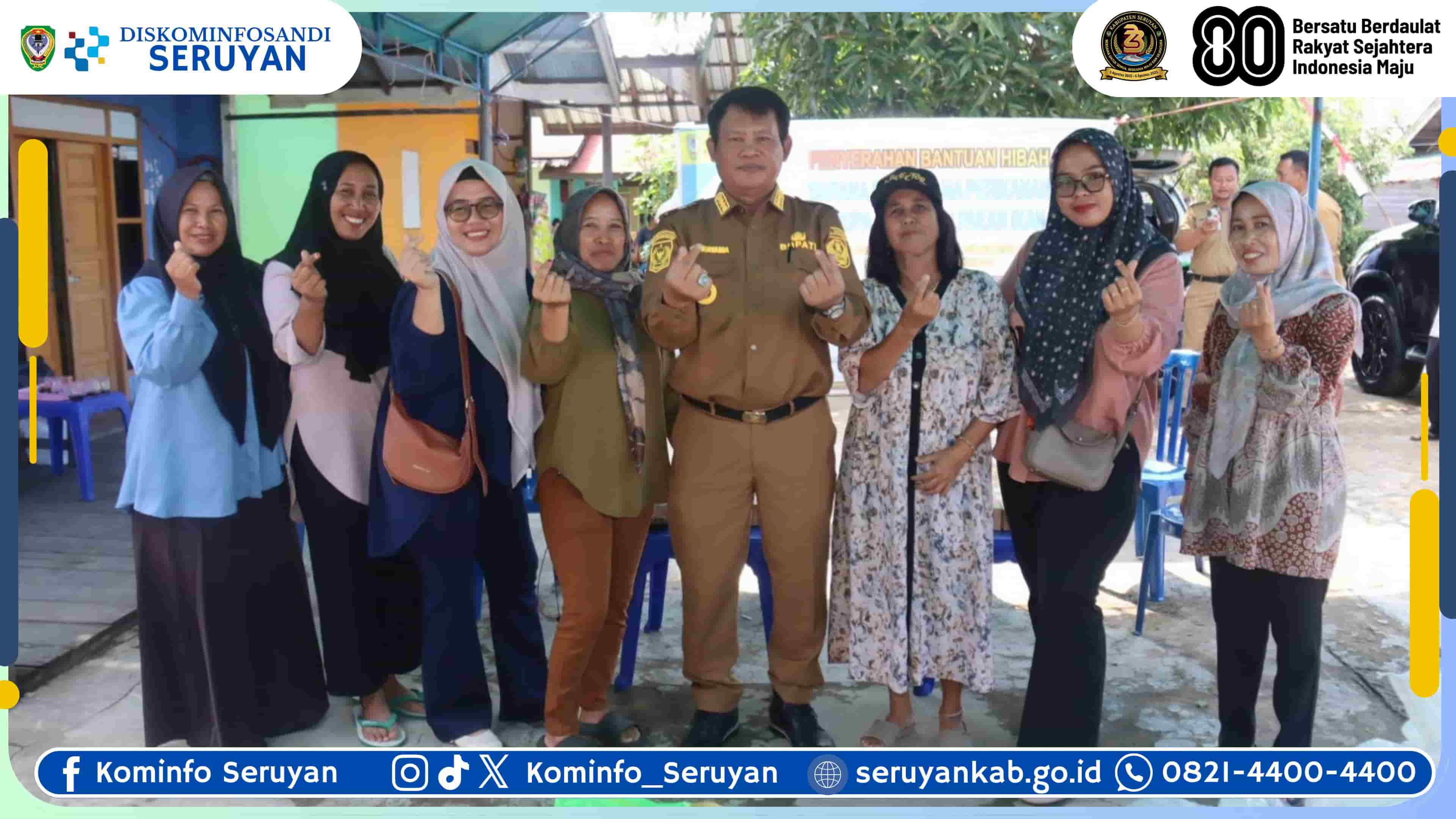 Dorong Kemandirian Ekonomi Masyarakat Desa, Bupati Seruyan Salurkan Bantuan kepada Kelompok Budidaya Ikan di Desa Pematang Limau