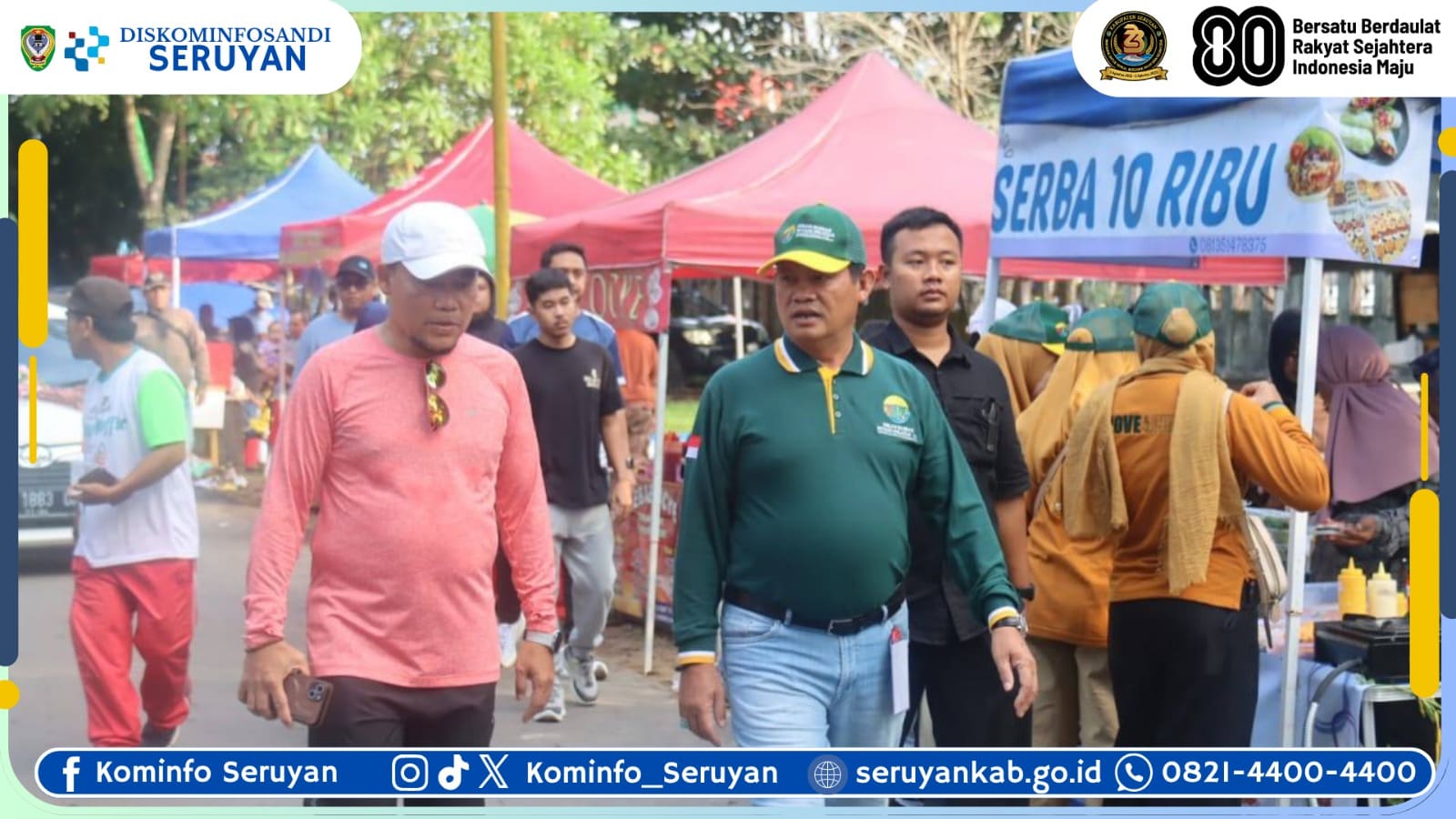Jalan Sehat Bersama Gubernur Kalteng di Pangkalan Bun, Bupati Seruyan Turut Hadir