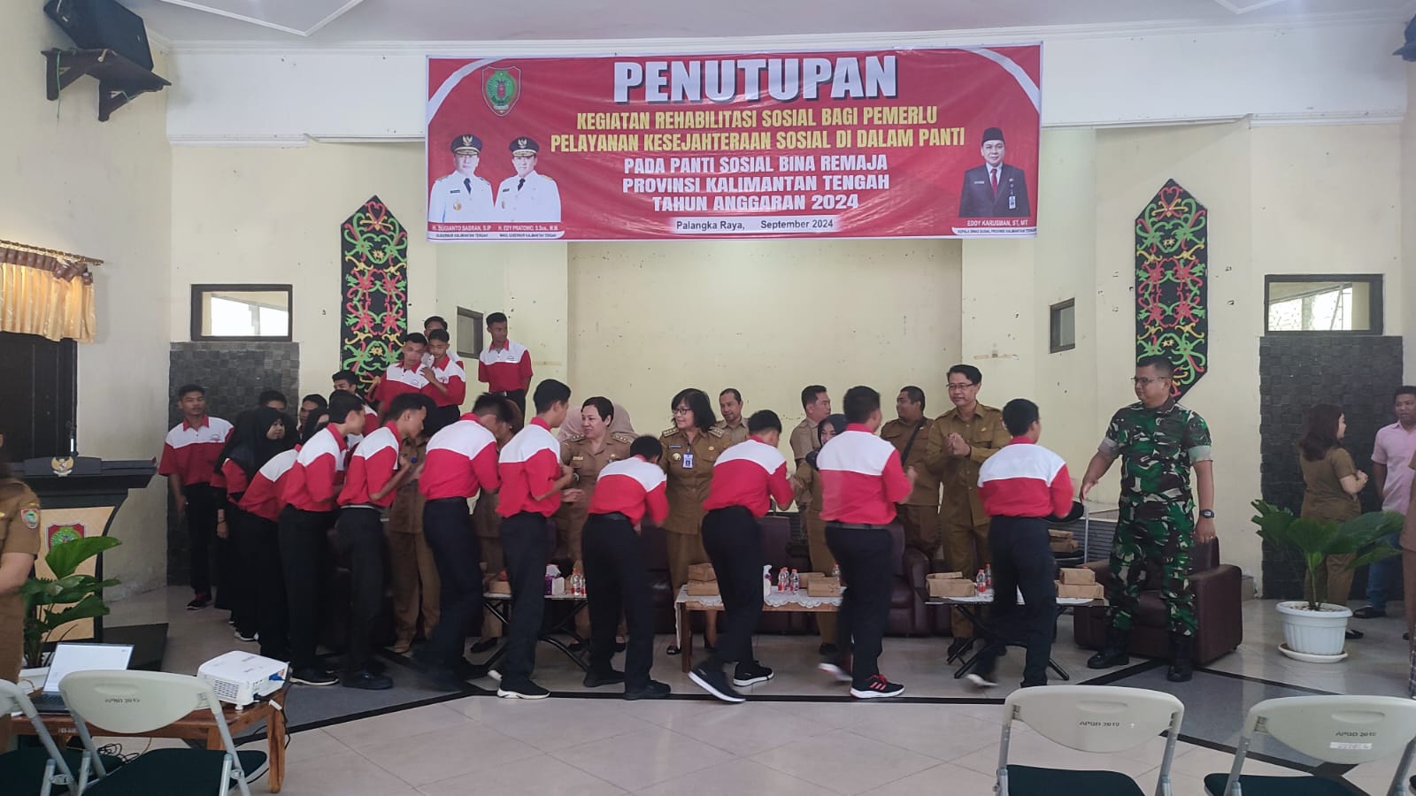Kegiatan Rehabilitasi Sosial bagi Pemerlu Pelayanan Kesejahteraan Sosial di Panti Sosial Bina Remaja Resmi Ditutup