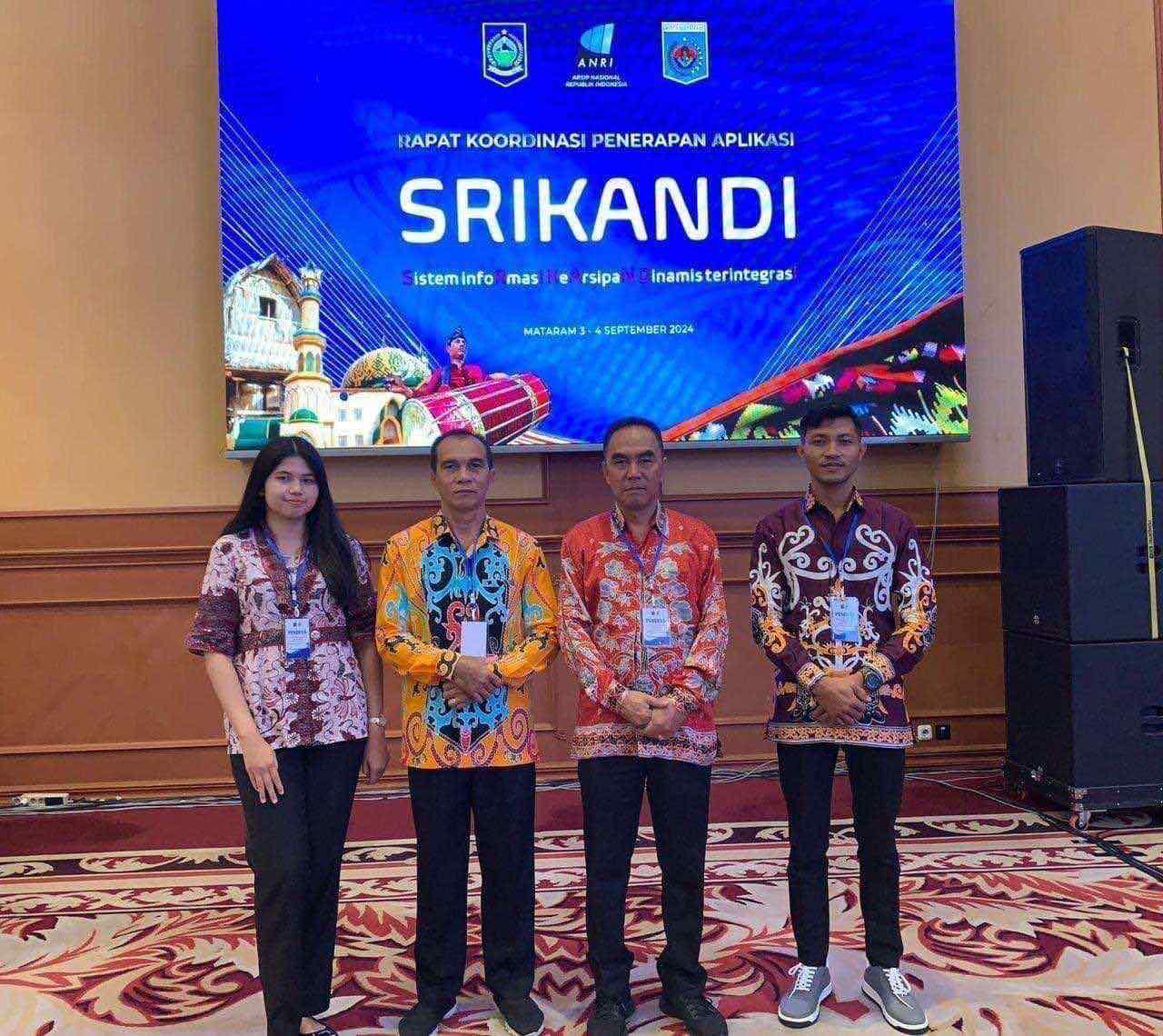 Dispursip Prov. Kalteng Hadiri Rakornas Aplikasi SRIKANDI di Mataram