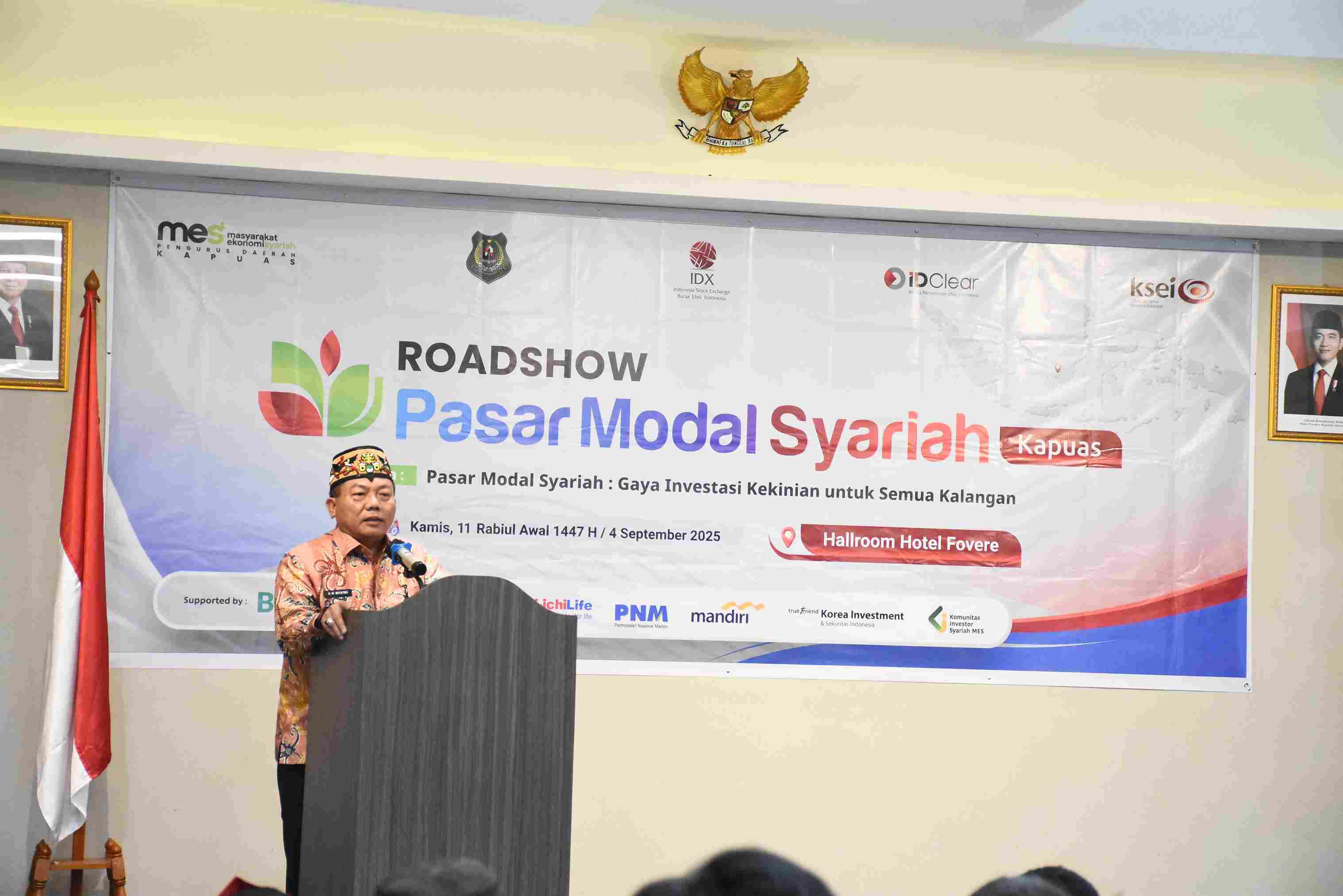 Bupati Kapuas Resmi Membuka Roadshow Pasar Modal Syariah 