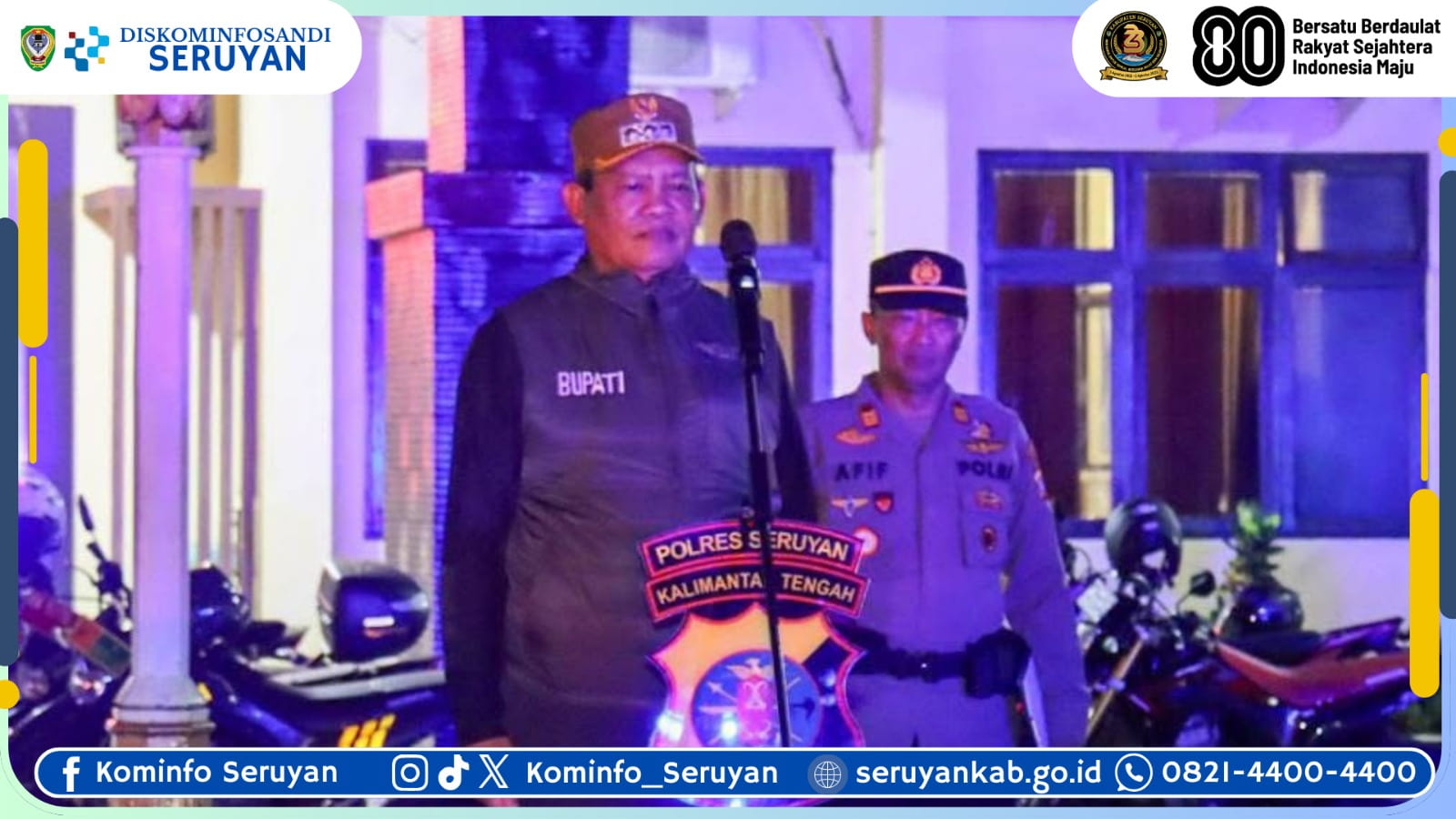Pemkab Bersama Polres Seruyan Gelar Apel Kesiapan Wujudkan Keamanan Daerah
