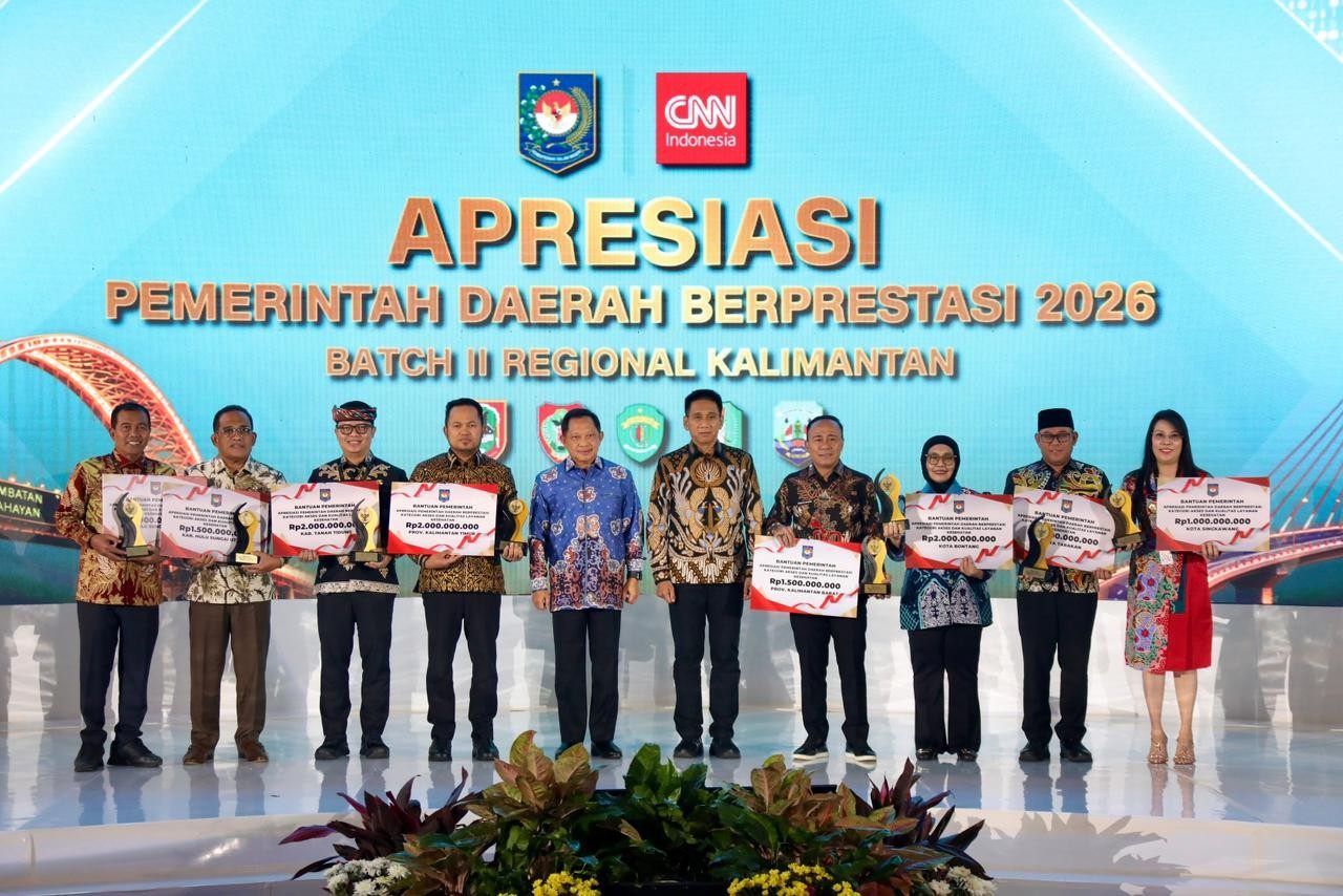 Optimalkan Kinerja Daerah, Kemendagri Beri Penghargaan Pemda Berprestasi 2026 Batch II Regional Kalimantan