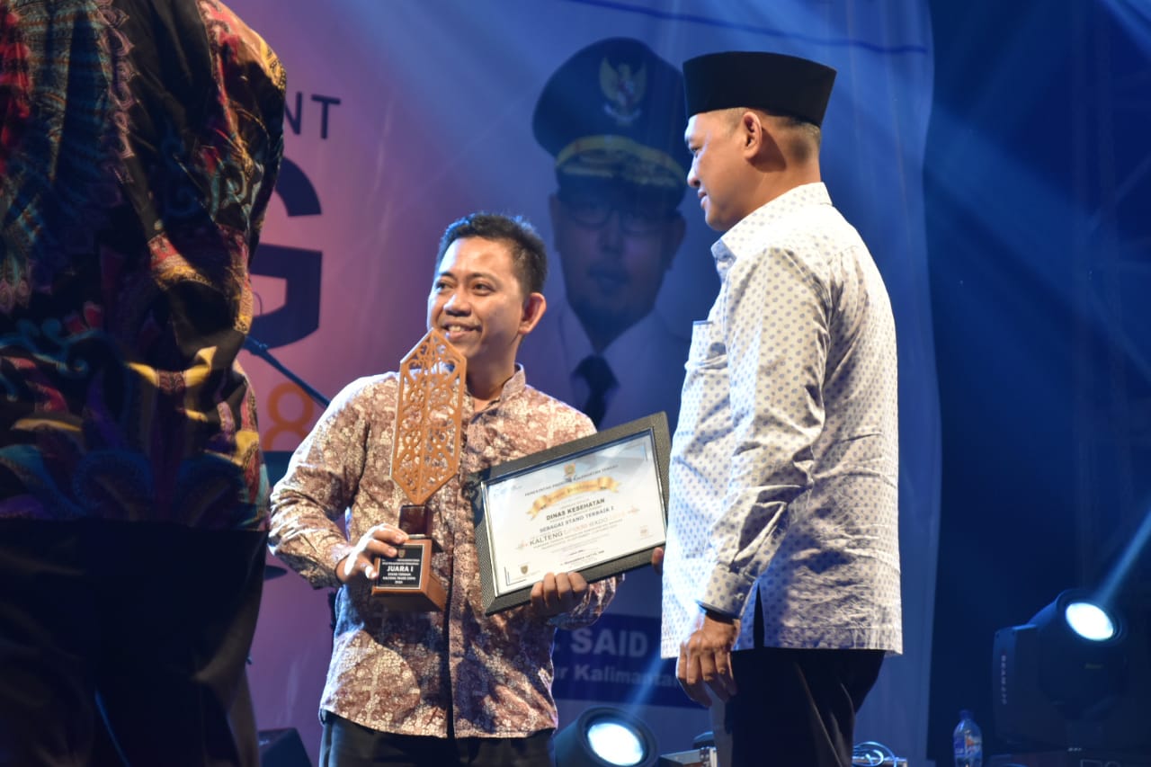 Dinkes Raih Juara I Kategori Stand Terbaik Kalteng Trade Expo 2018