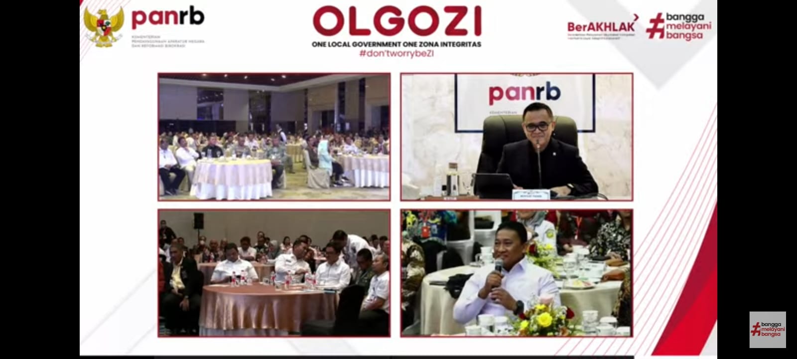 Wagub Edy Pratowo Hadiri secara virtual kegiatan OLGOZI Bersama MenpanRB 