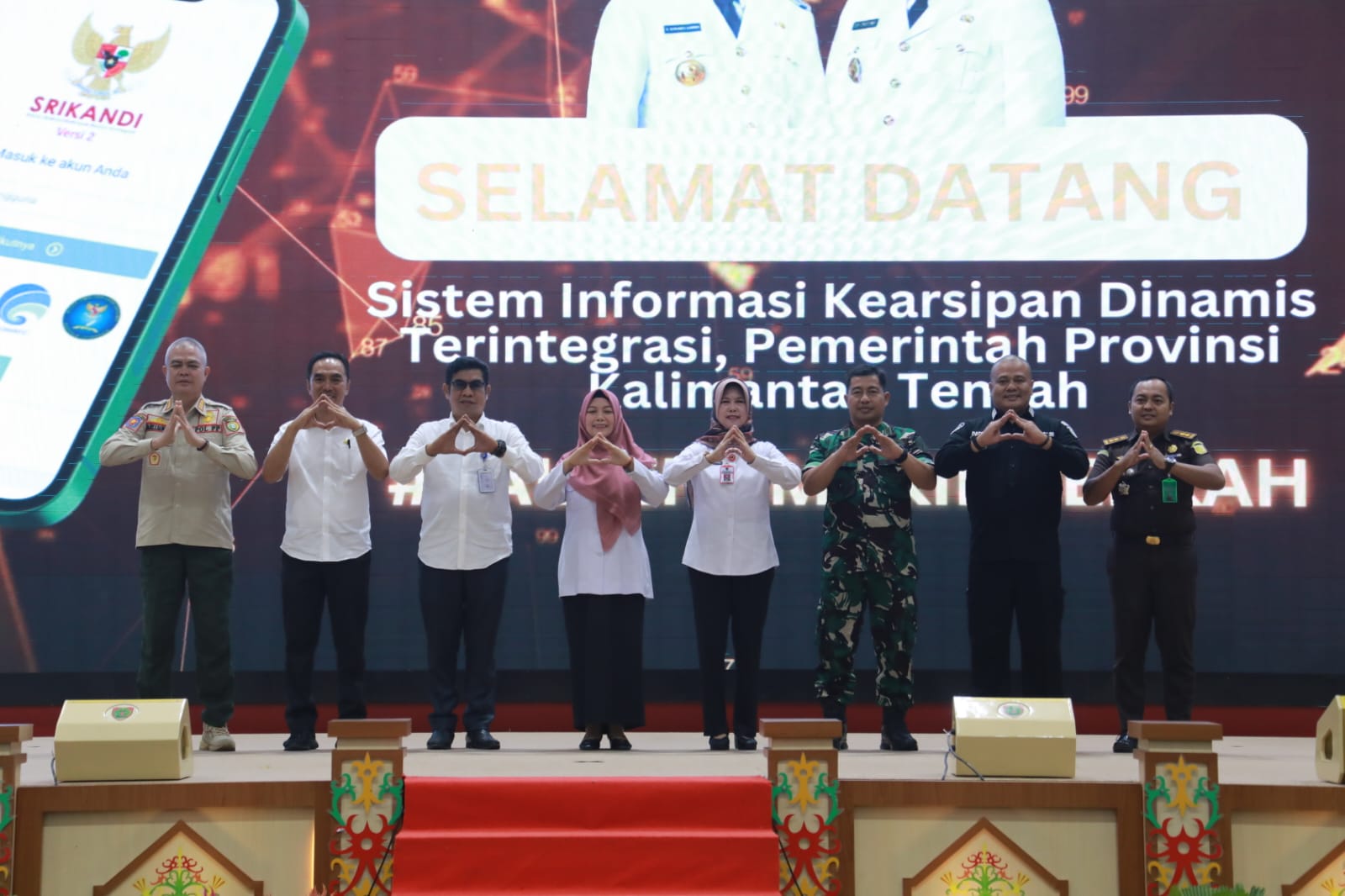 Asisten Ekbang Sri Widanarni Launching Aplikasi SRIKANDI
