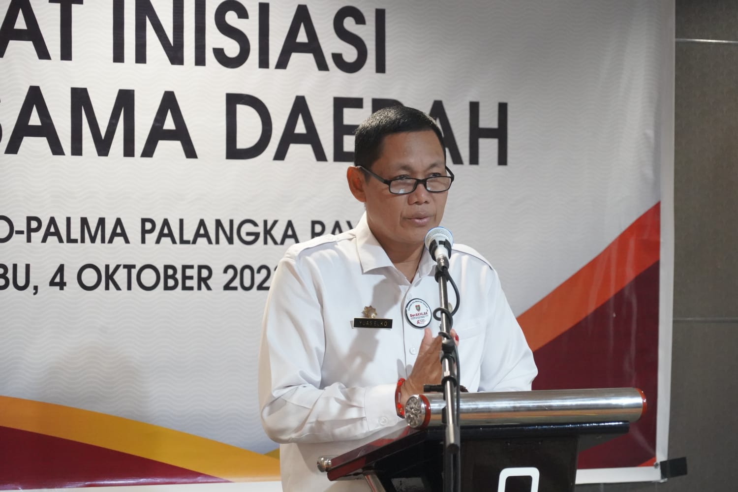 Sahli Ekbang Yuas Elko Buka Rapat Inisiasi Kerja Sama Daerah dan Peningkatan Daya Saing dan Ekonomi di Wilayah Kalteng