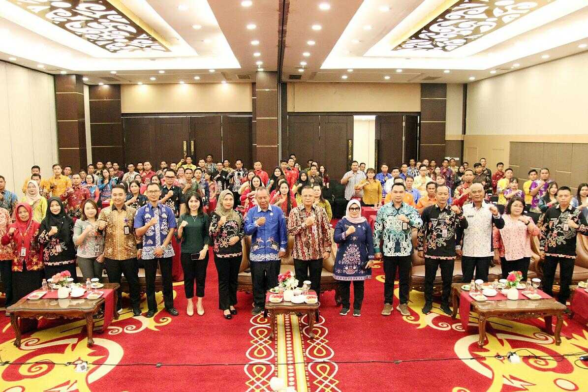 Dinas PMD Prov. Kalteng Gelar Pelatihan Perencanaan Pembangunan Desa Sekaligus Penandatangan PKS dengan Disdukcapil Prov. Kalteng