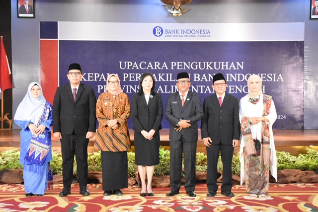Plt. Sekda M. Katma F. Dirun Hadiri Pengukuhan Kepala Perwakilan Bank Indonesia Provinsi Kalteng