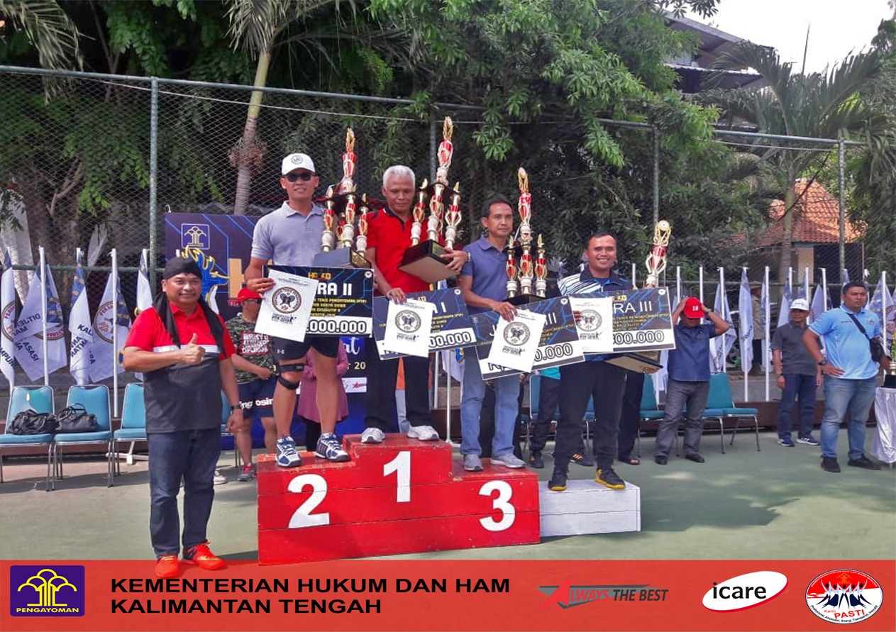 Kanwil Kalteng Torehkan Prestasi dalam Laga Tenis Pengayoman di Gelora Manahan Solo