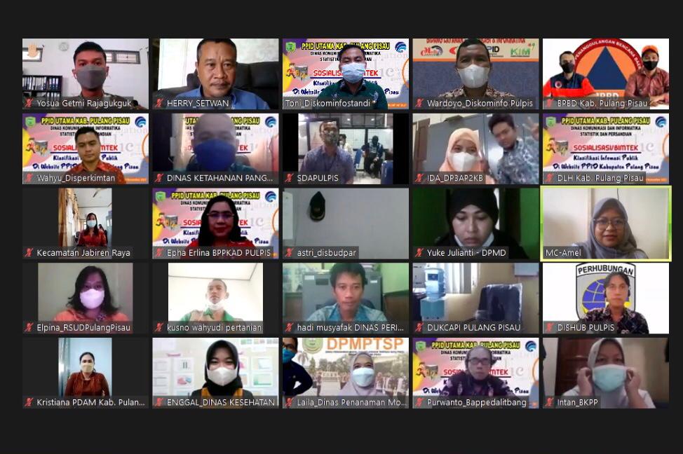 Dinas Kominfostandi Gelar Sosialisasi Klasifikasi Informasi Publik di Website PPID Kabupaten Pulang Pisau