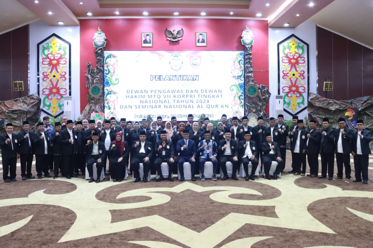 Plt. Sekda H. M. Katma F. Dirun Saksikan Pelantikan Dewan Pengawas dan Dewan Hakim MTQ KORPRI VII Tingkat Nasional Tahun 2024