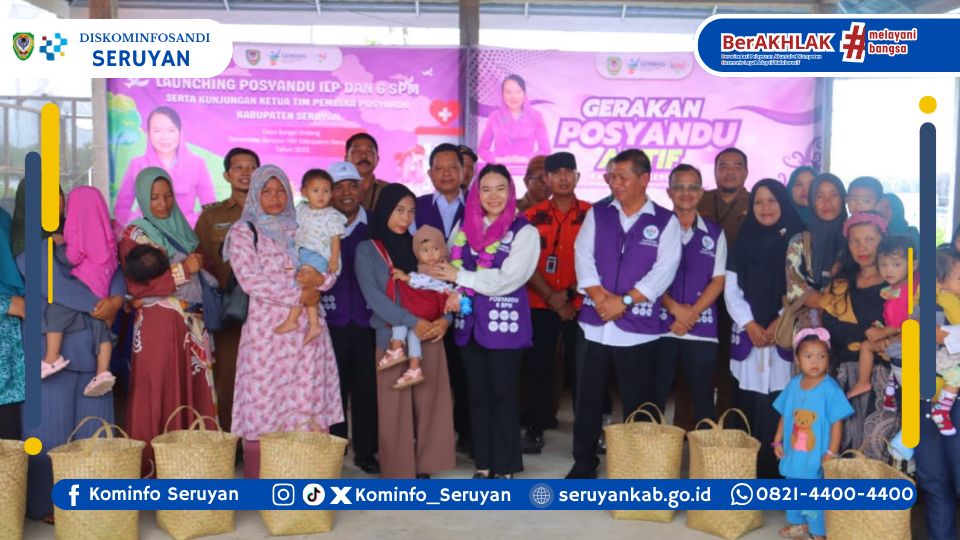 Buka Germas Desa Sungai Undang, Ketua Tim Pembina Seruyan Tekankan Pentingnya Posyandu Sebagai Ujung Tombak