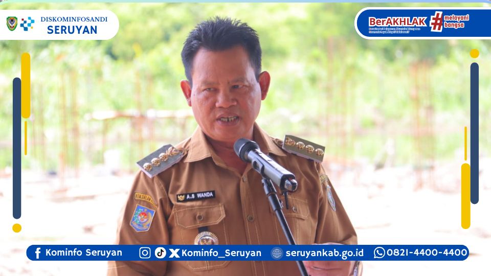 Pembangunan Gedung Serba Guna Kuala Pembuang Resmi Dimulai, Bupati-Wabup Seruyan Lakukan Peletakan Batu Pertama