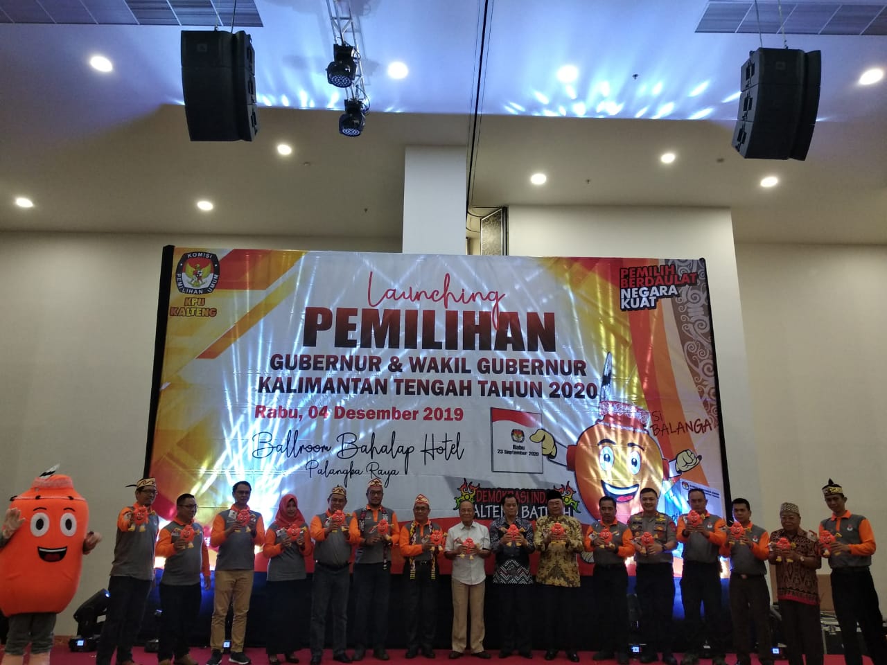 Launching Pilkada 2020, Gubernur Kalteng Himbau Masyarakat Tidak Mudah Terprovokasi Isu dan Kabar Hoaks