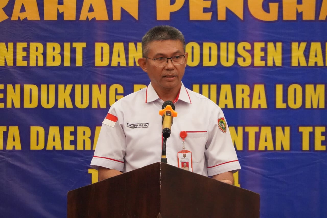Sahli Pemkumpol Akhmad Husain Hadiri Penyerahan Penghargaan kepada Penerbit dan Produsen Karya Rekam yang Aktif Laksanakan Serah Simpan Karya Cetak dan Karya Rekam