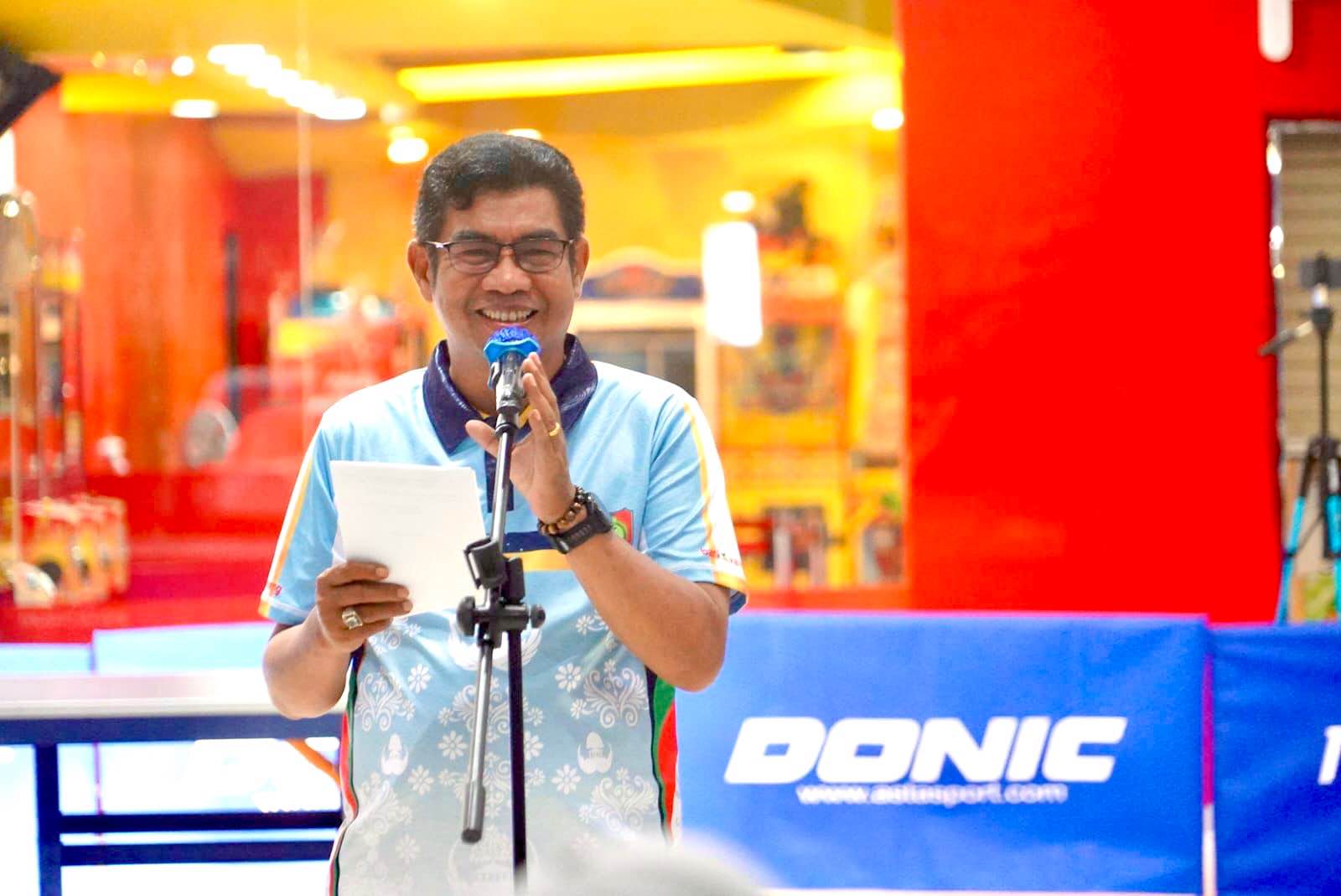 Menyambut HUT KORPRI ke-54, Ratusan Atlet Ikuti Kejuaraan Tenis Meja Se-Kalteng