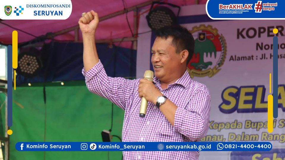 Perkuat Silaturahmi Ekonomi Desa, Bupati Seruyan Hadiri Syukuran Koperasi Tanjung Hanau Mandiri