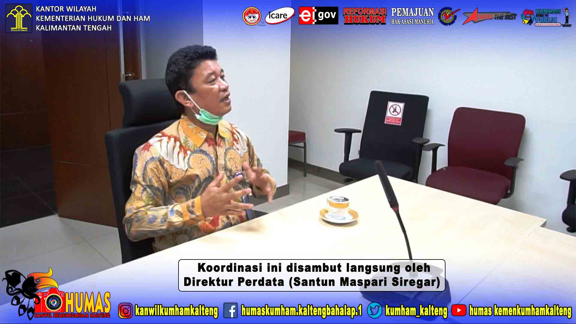 Kanwil Kemenkumham Kalteng Lakukan Koordinasi ke Ditjen AHU