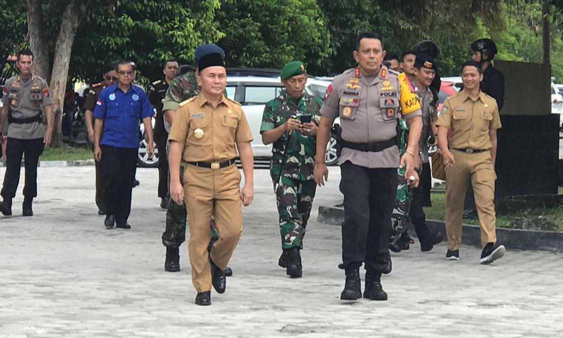 Gubernur Hadiri Rapat Pimpinan TNI-POLRI Wilayah Kalteng Tahun 2019