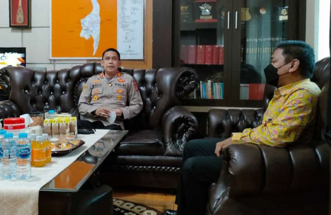 Tindaklanjuti Arahan Presiden pada Rakornas PB, BPBD dan Polres Bahas Penanganan Kebencanaan di Kobar