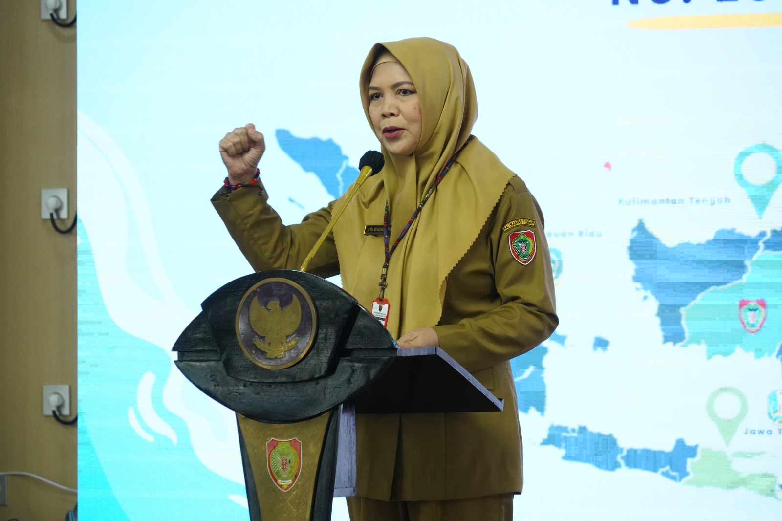 Asisten Ekbang Sri Widanarni Buka Sosialisasi Keputusan Presiden Nomor 23 Tahun 2023 tentang DSDAN