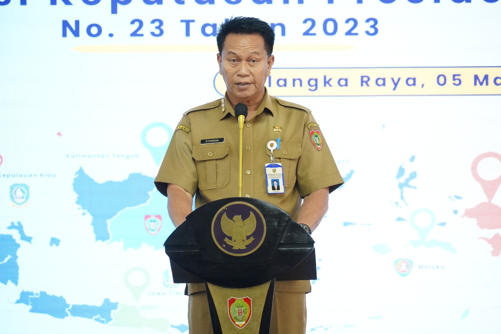 Asisten Ekbang Sri Widanarni Buka Sosialisasi Keputusan Presiden Nomor 23 Tahun 2023 tentang DSDAN